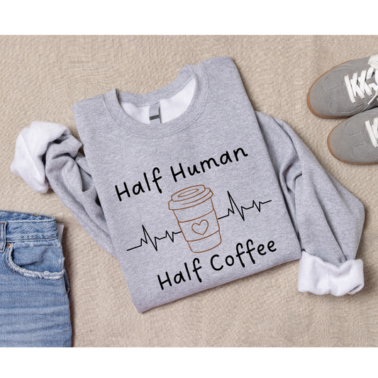 Half Human Half Coffee - Adult Shirt